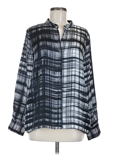 Pre-owned Ro & De Long Sleeve Blouse In Gray