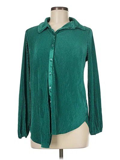 Pre-owned Ro & De Long Sleeve Blouse In Green