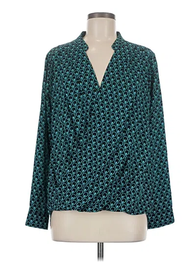 Pre-owned Ro & De Long Sleeve Blouse In Teal