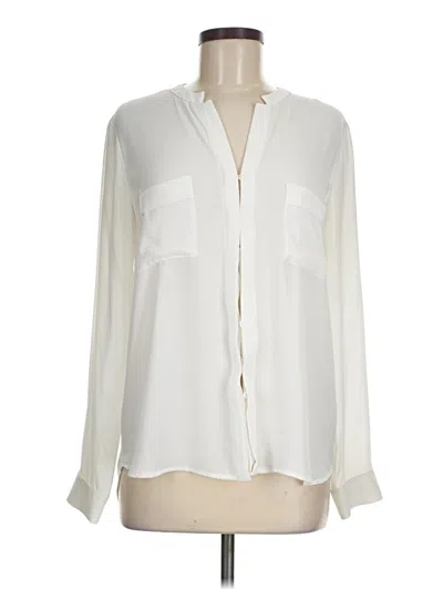 Pre-owned Ro & De Long Sleeve Blouse In White