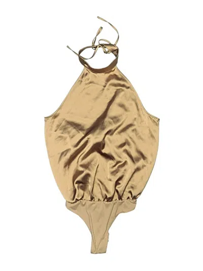 Pre-owned Ro & De One Piece Swimsuit In Gold
