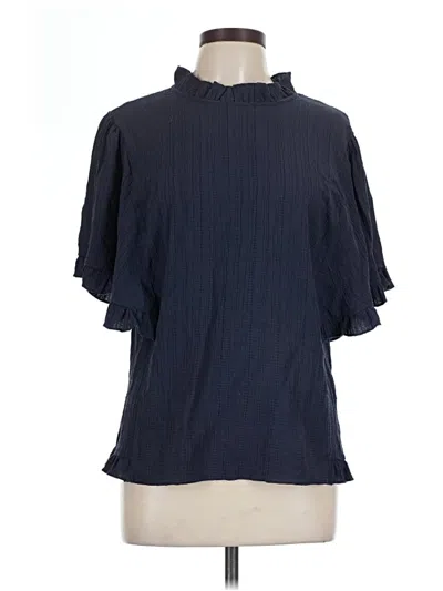 Pre-owned Ro & De Short Sleeve Blouse In Blue