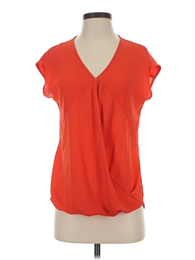 Pre-owned Ro & De Short Sleeve Blouse In Orange