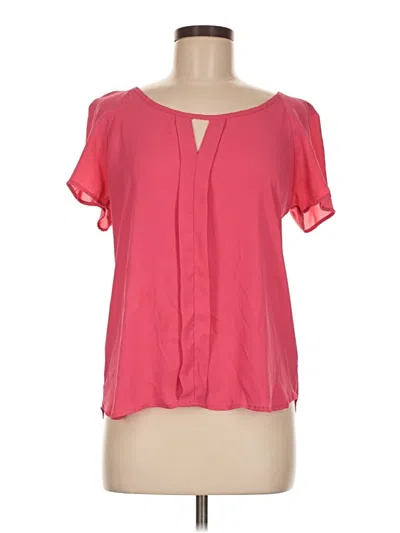 Pre-owned Ro & De Short Sleeve Blouse In Pink