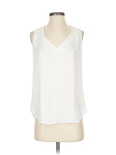 Pre-owned Ro & De Sleeveless Blouse In White