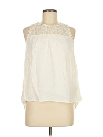 Pre-owned Ro & De Sleeveless Blouse In White