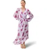 Ro&zo Anya Blurred Floral Smock Waist Dress In White