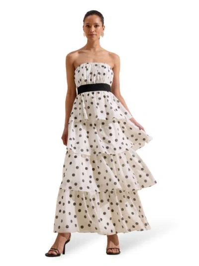 RO&ZO RO&ZO CLAUDIA PRINT TIERED DRESS