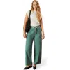 Ro&zo Denim Drawstring Waist Jeans In Green