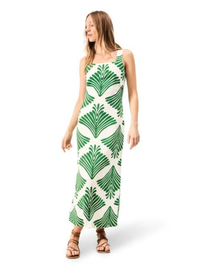 RO&ZO RO&ZO SQUARE NECK MIDI DRESS