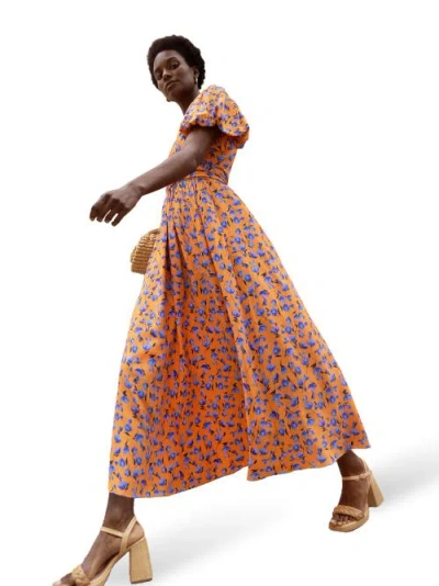 RO&ZO RO&ZO FLORAL PUFF SLEEVE DRESS