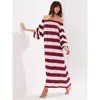 Ro&zo Gigi Pink Stripe Bandeau Dress In Pink
