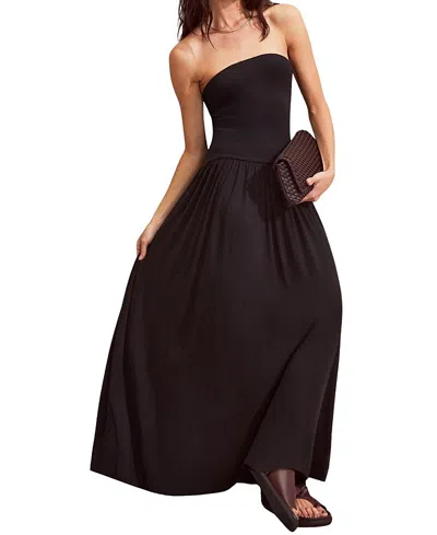 Ro&zo Ro & Zo Jersey Bandeau Dress In Black