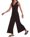 Ro&zo Sleeveless Jersey V Neck Jumpsuit In Brown
