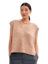 Ro&zo Knit V-neck Vest Jumper In Brown
