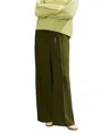 Ro&zo Ro & Zo Satin Side Stripe Trousers In Green