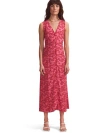 Ro&zo Sleeveless Floral Button Front Dress In Multi