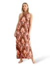Ro&zo Sleeveless Mosaic Printed Midi Dress In Multi