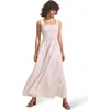 Ro&zo Stripe Shirred Dress In Pink