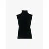 Ro&zo Black Sleeveless High Neck Jumper In Black