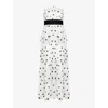 Ro&zo Womens Claudia Polka-dot Tiered Cotton And Linen-blend Maxi Dress Black In Multi
