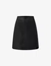 Ro&zo Regular-fit High-rise Leather Mini Skirt In Black