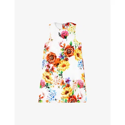 Ro&zo Womens  Garden Floral Round-neck Floral Shift Dress