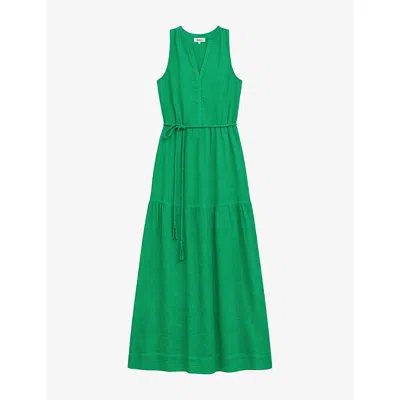 Ro&zo Womens  Rope-belt Sleeveless Maxi Dress In Green
