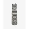 Ro&zo Womens  Striped Sleeveless Knitted Maxi Dress