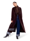 Ro&zo Wool Blend Oversized Coat In Brown