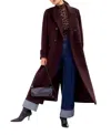 Ro&zo Wool Blend Oversized Coat In Brown