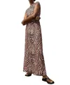 Ro&zo Zebra Print Jersey Maxi Dress In Multi