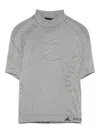 Roa 3d Knit Crop T-shirt In Grey