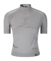 Roa 3d Knit Crop T-shirt In Gray