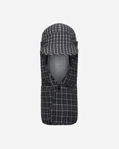 Roa Aair Floweave Printed Check Desert Cap Anthracite In Black