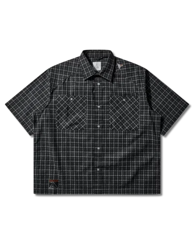 Roa Aair Floweave Printed Ss Shirt In Black