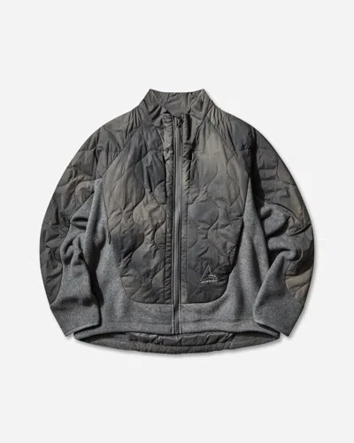 Roa And Wander Quilted Fleece Jacket In Gray