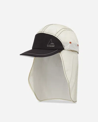 Roa And Wander Ripstop Wind Cap Off In White