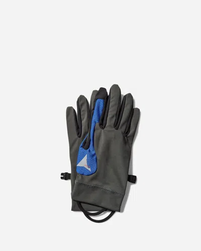 Roa Andie Base Layer Gloves Anthracite / Blue In Black