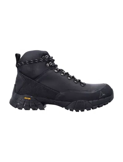 ROA ROA ANDREAS BLACK KUDU LEATHER BOOTS