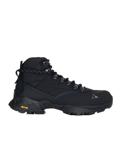 Roa Andreas Lacing Hiking Boots In Black