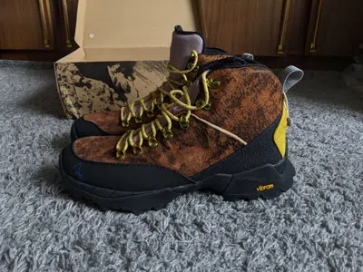Pre-owned Roa Andreas Sheepskin Brown Leather Boots Size 43 Eu / 10 Us