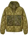 Roa Khaki Lightweight Down Jacket In Green