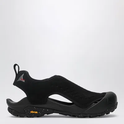 Roa Arpy Sandals Dual Material Mesh Design In Black