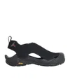 Roa Arpy Mesh Microfiber Functional Utility Sandals In Black