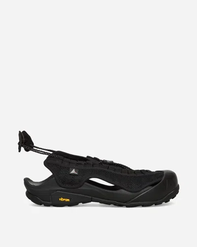 Roa Arpy Weaved Sandals In Black