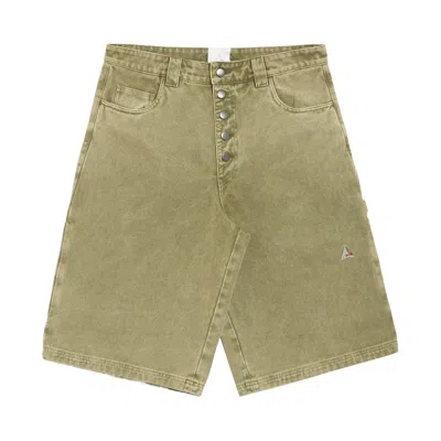 Pre-owned Roa Ash Canvas Shorts 'sage Green' | Men's Size L