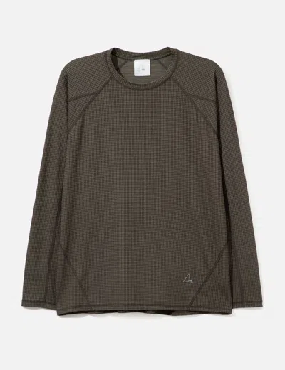 Roa Base Layer Stretch Ripstop Longsleeve In Gray