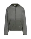 Roa Bee Sun Faded Waffle Sweatshirt In Olive In Gray