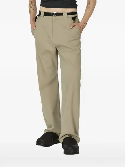 Roa Belt-loops Straight-leg Trousers In Green